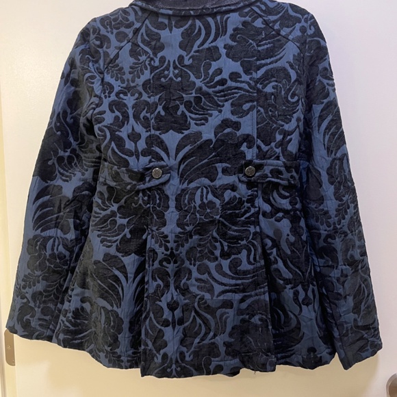 Free People Velvet Brocade Newsroom Coat - Picture 3 of 4